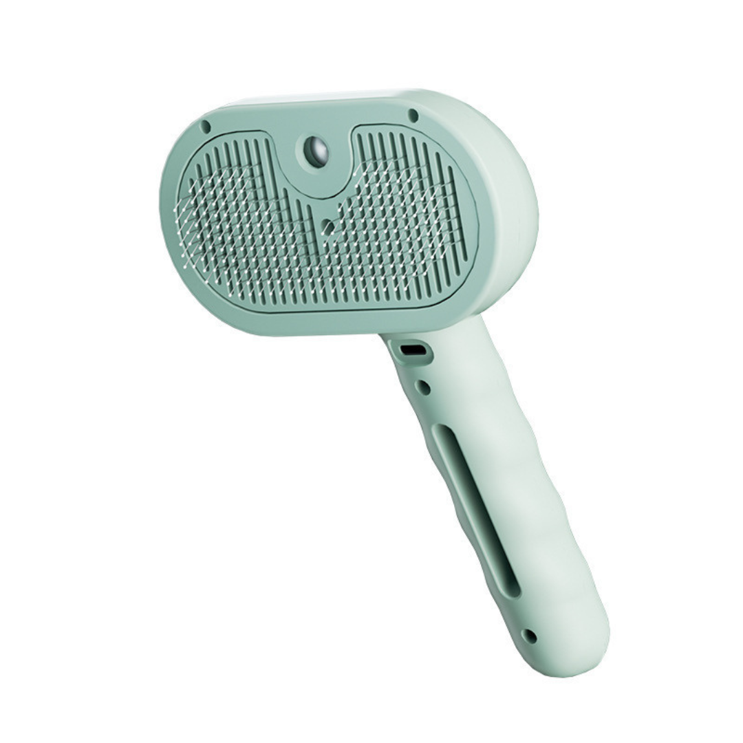 Premium pet brush with steam function