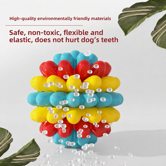 Colourful Bumpy Dog Chew Ball