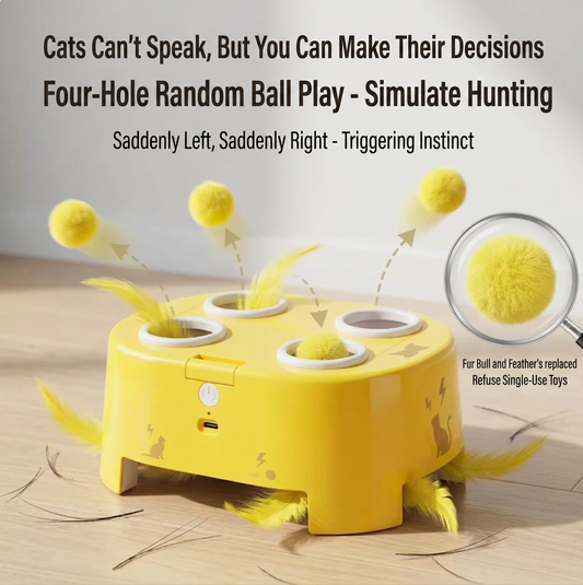 Automatic Feather Chase Toy for Cats