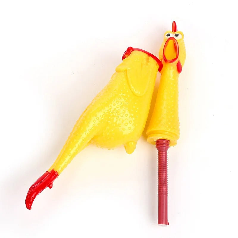 Squeak Chicken Dog Toy
