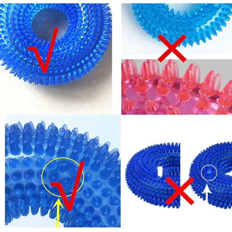 Dog Chew Toy with Thorns and Hooks